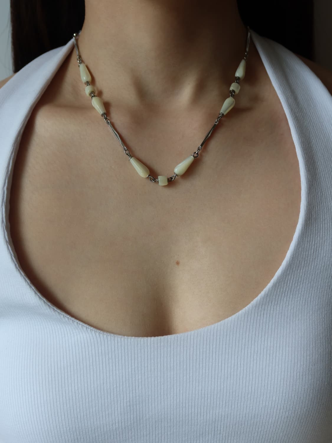 sliver star drop necklace 상품이미지1