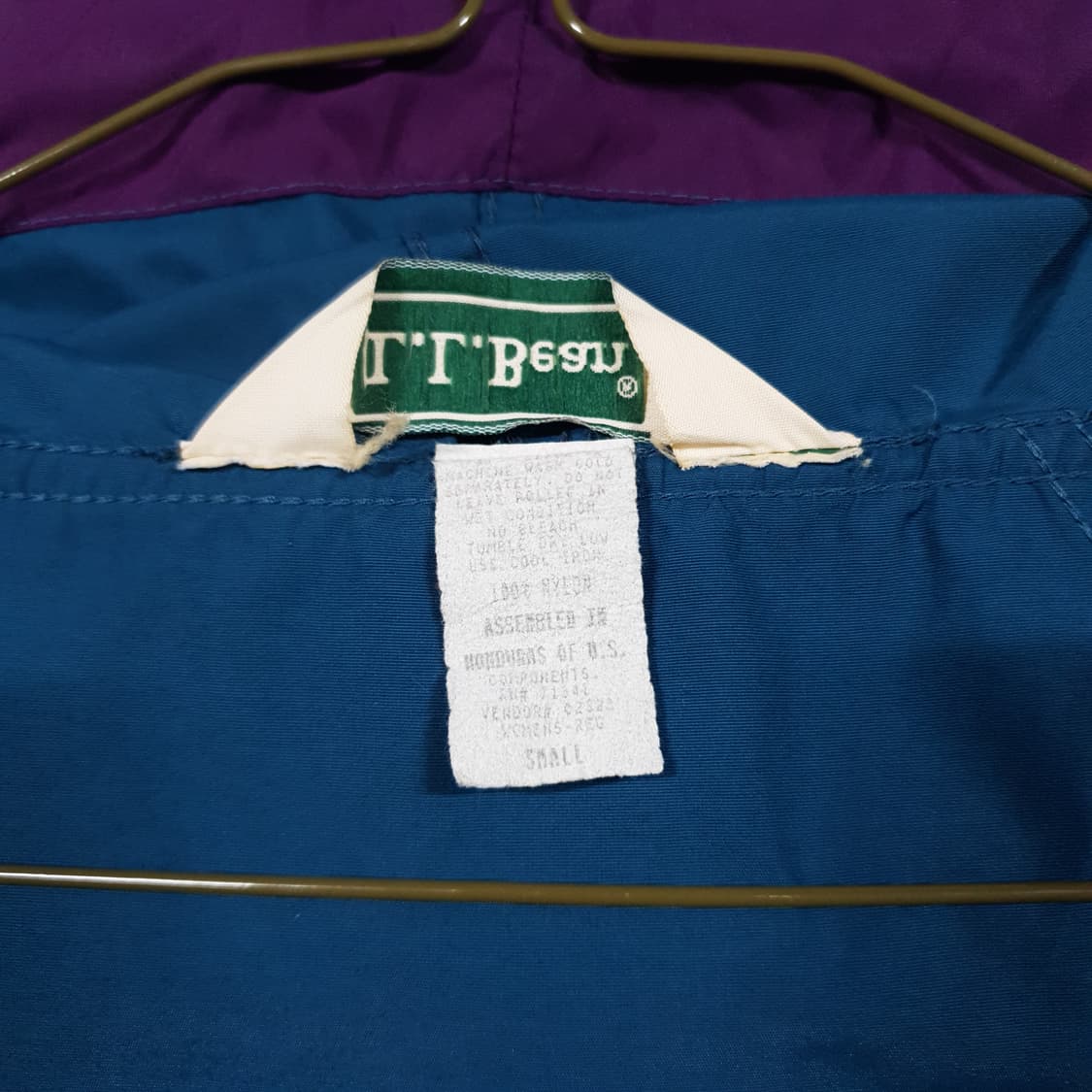 실측 M) L.L.Bean 엘엘빈 90s 배색 후드 아노락 바람막이 자켓 상품이미지7