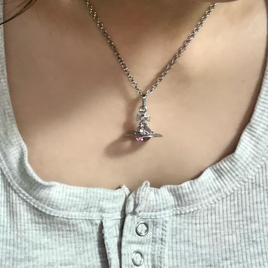 비비안웨스트우드 핑크 orb 목걸이 상품이미지10