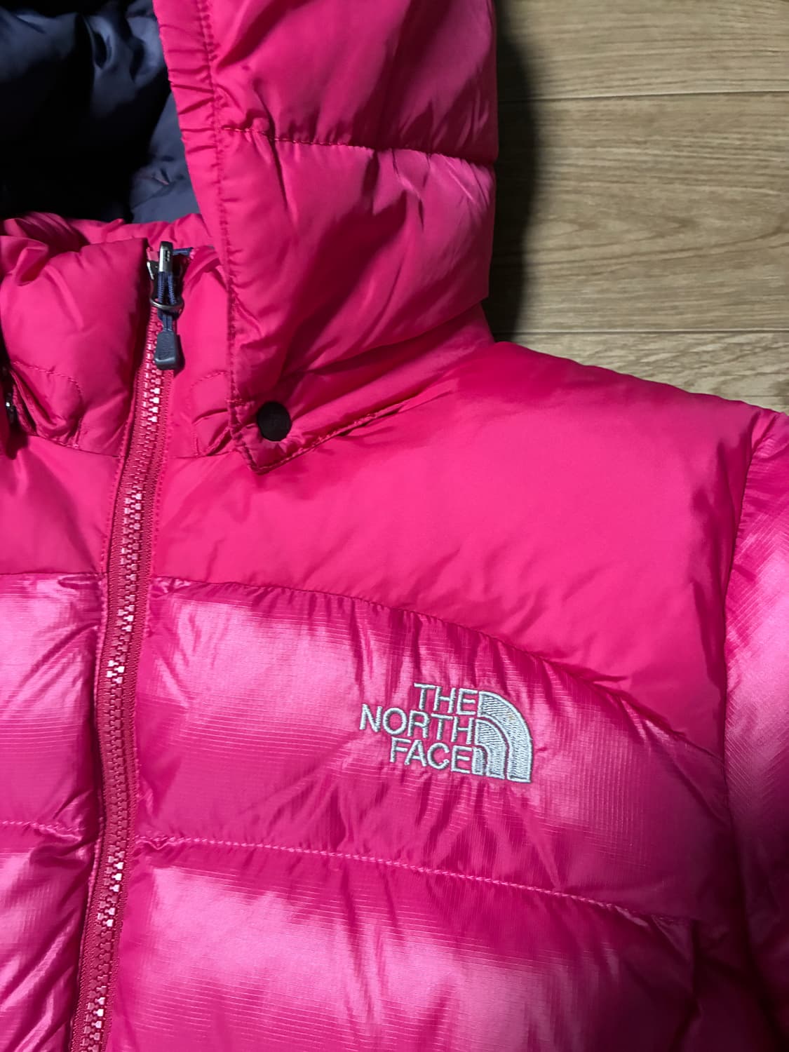 XL) 노스페이스 눕시2 다운자켓 미노이 패딩 핑크 상품이미지3