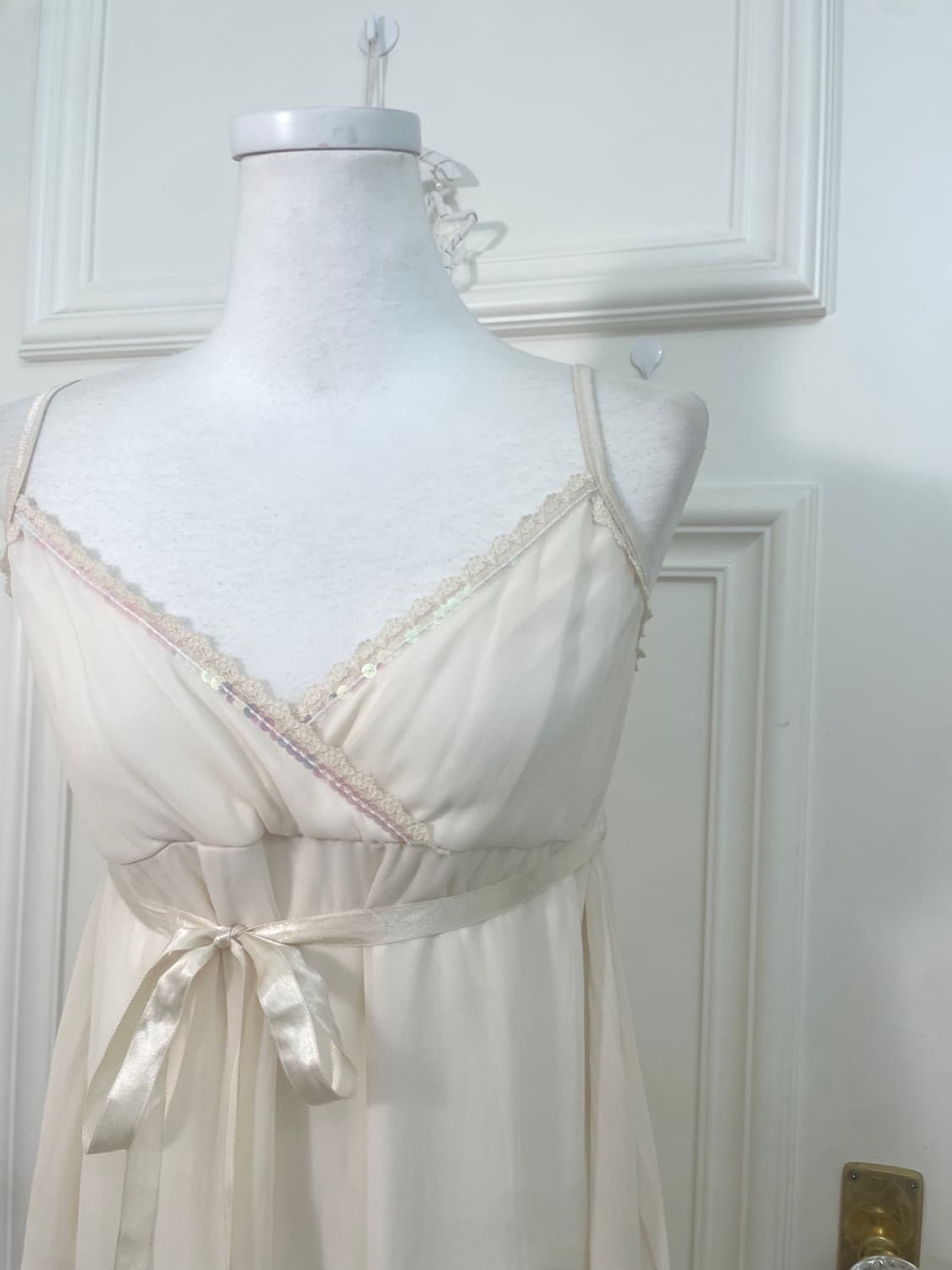 ivory spangle lace bow point summer opc 상품이미지7