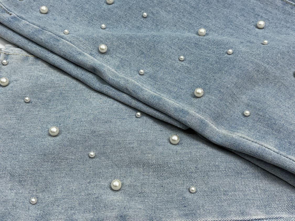 Pearl denim pants 상품이미지1
