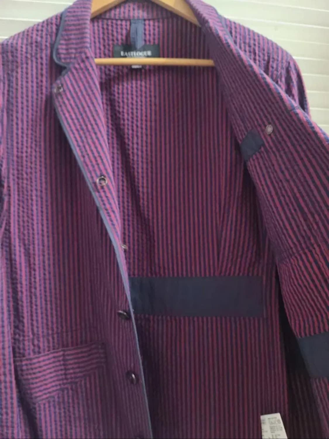 이스트로그 시어서커 체크 블레이저 자켓 상품이미지5