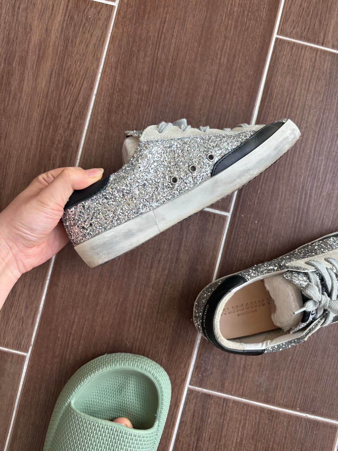 (거의 새상품) 골든구스 키즈 글리터 35 (225-230) 상품이미지5