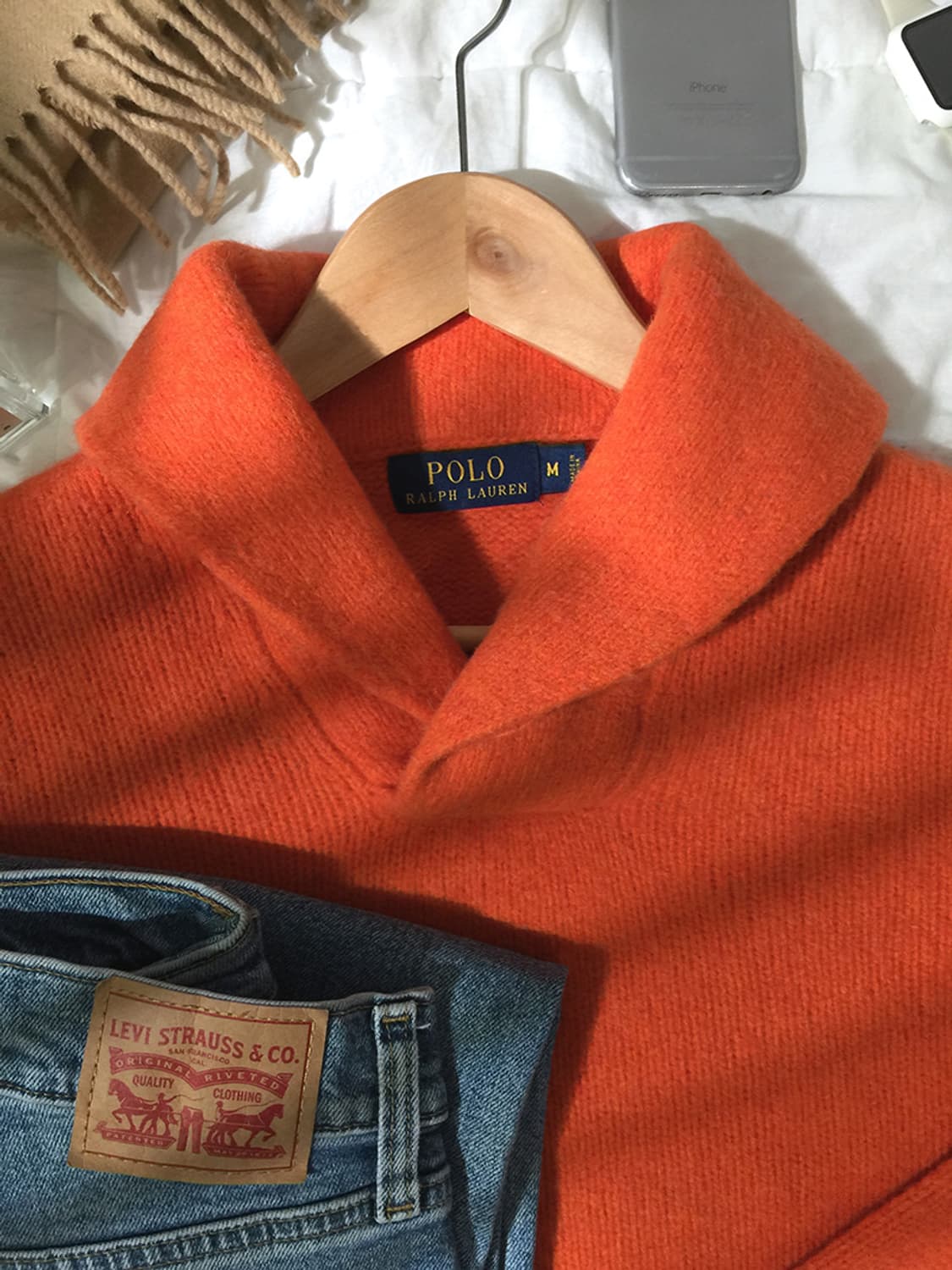 (WOMAN) 폴로랄프로렌 숄카라 스웨터 L 상품이미지2