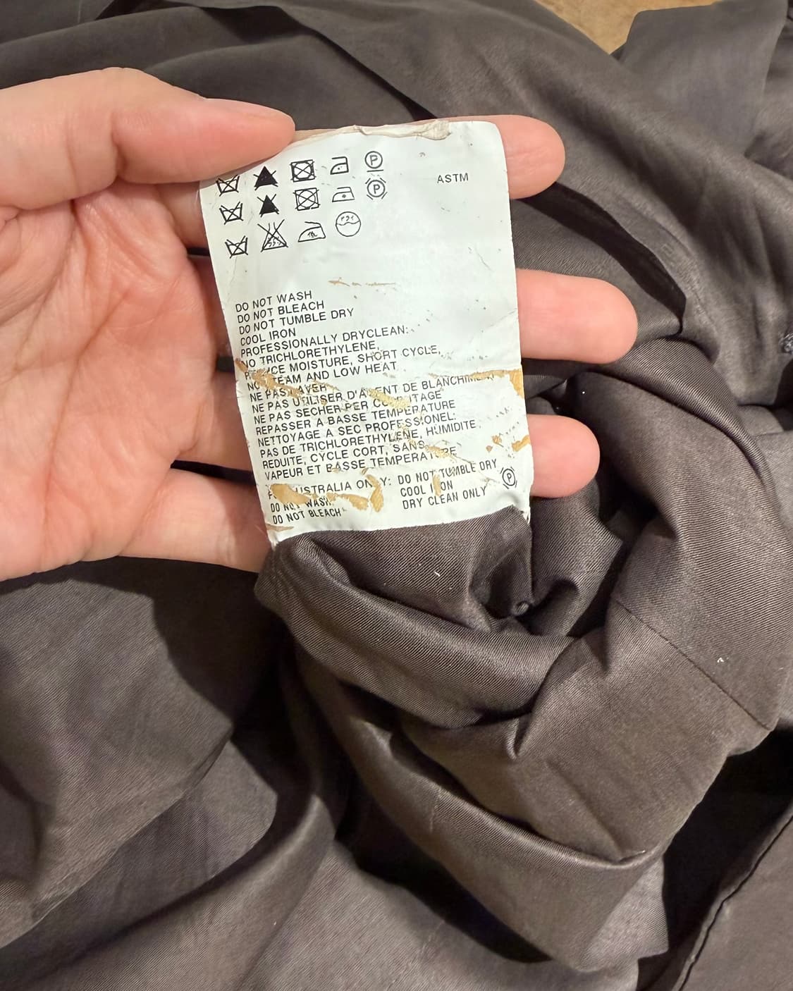 질샌더 브라운 코튼 루즈 스트레이트 핏 코트 상품이미지10