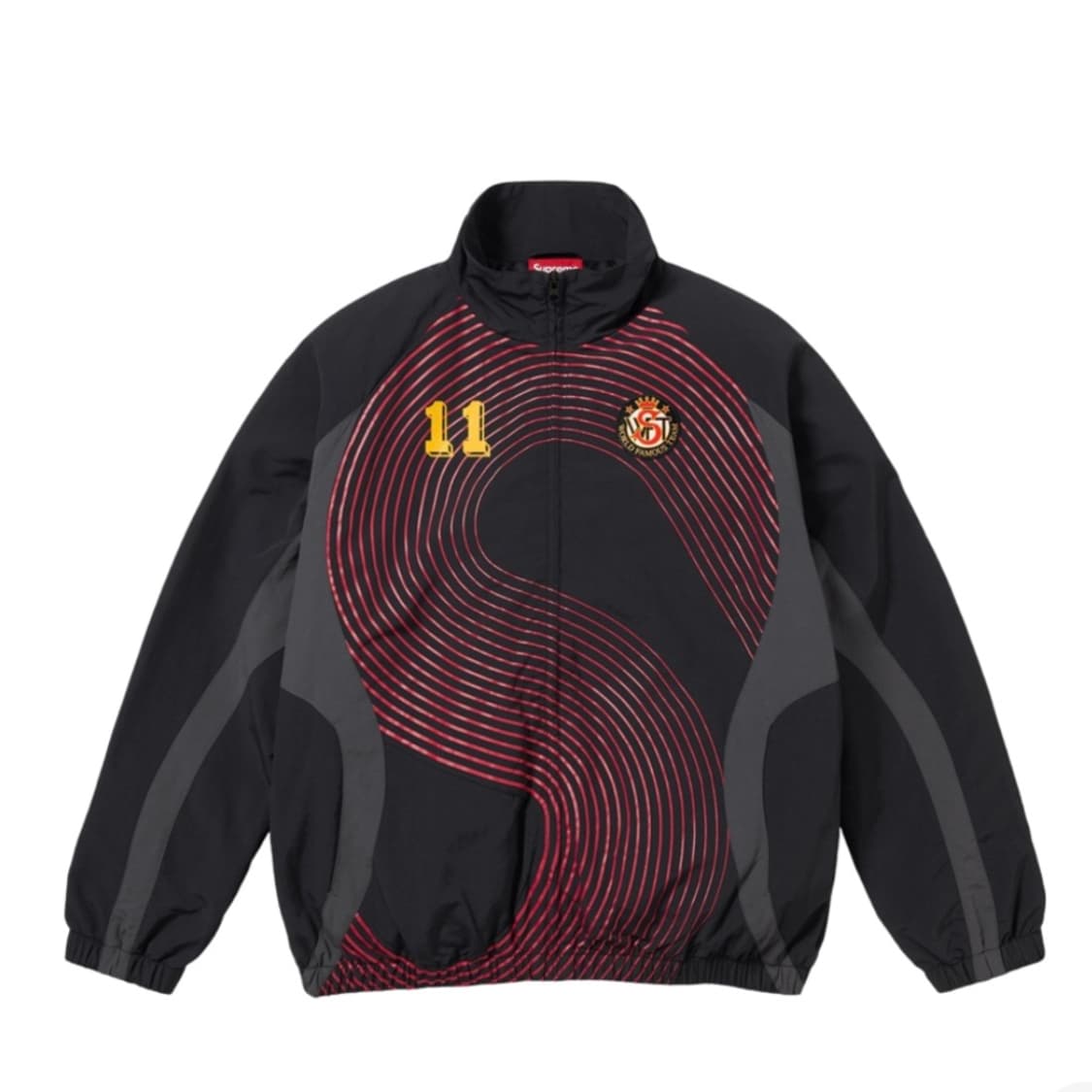슈프림 S로고 트랙자켓 블랙 M 상품이미지1