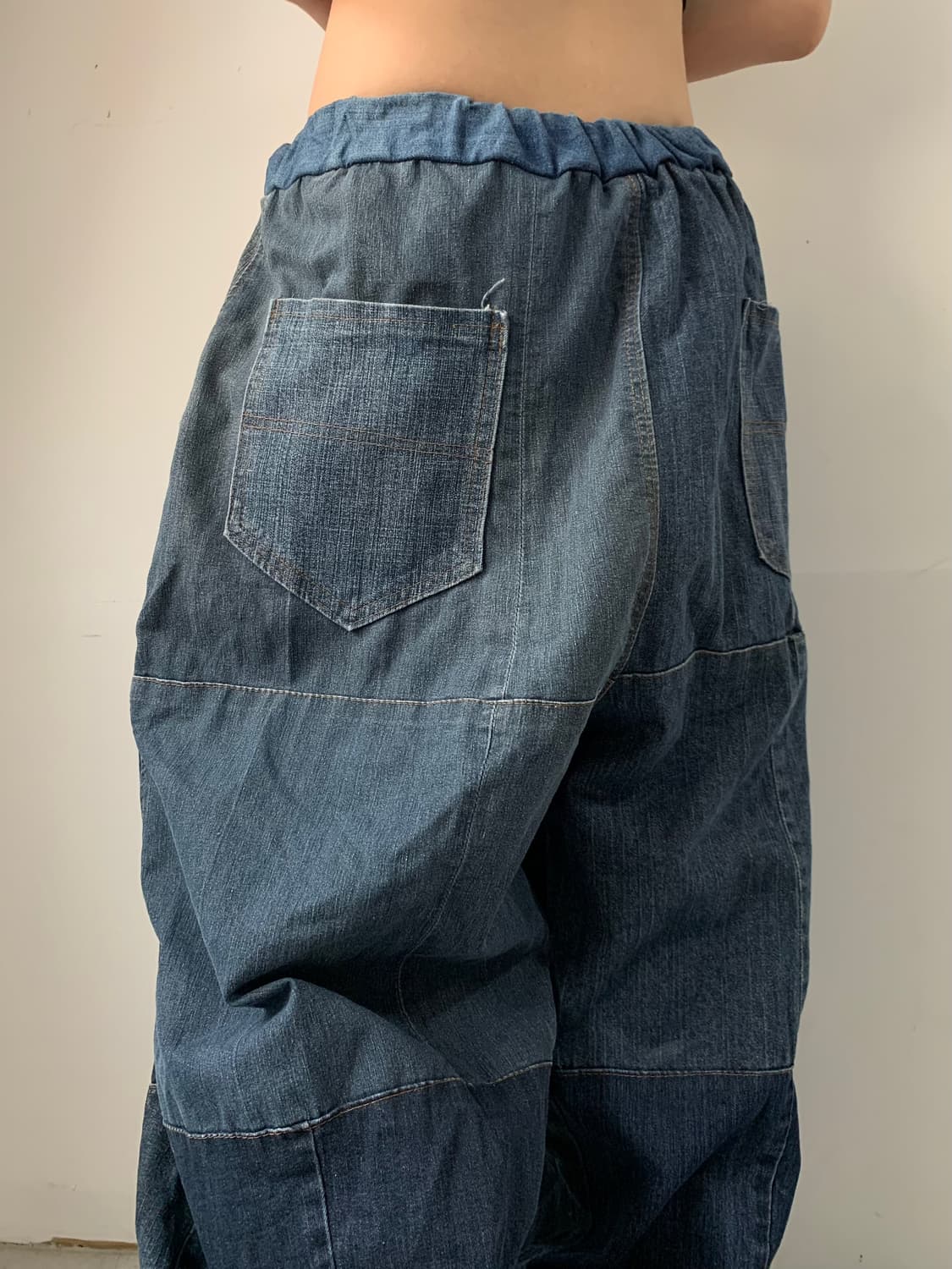 와이드 데님 패치 벌룬팬츠 상품이미지8