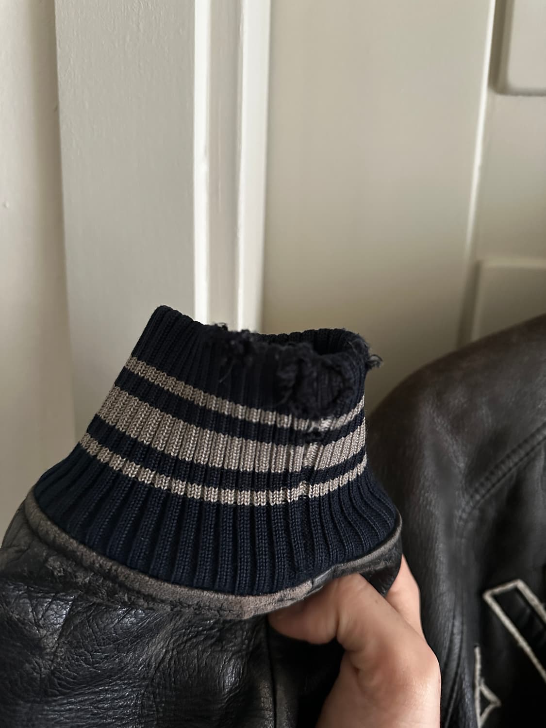 Avirex 아비렉스 50주년 챔스 레더 바시티 자켓 상품이미지4