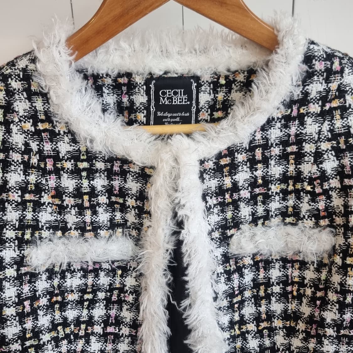 세실맥비 트위드 퍼 자켓 상품이미지2