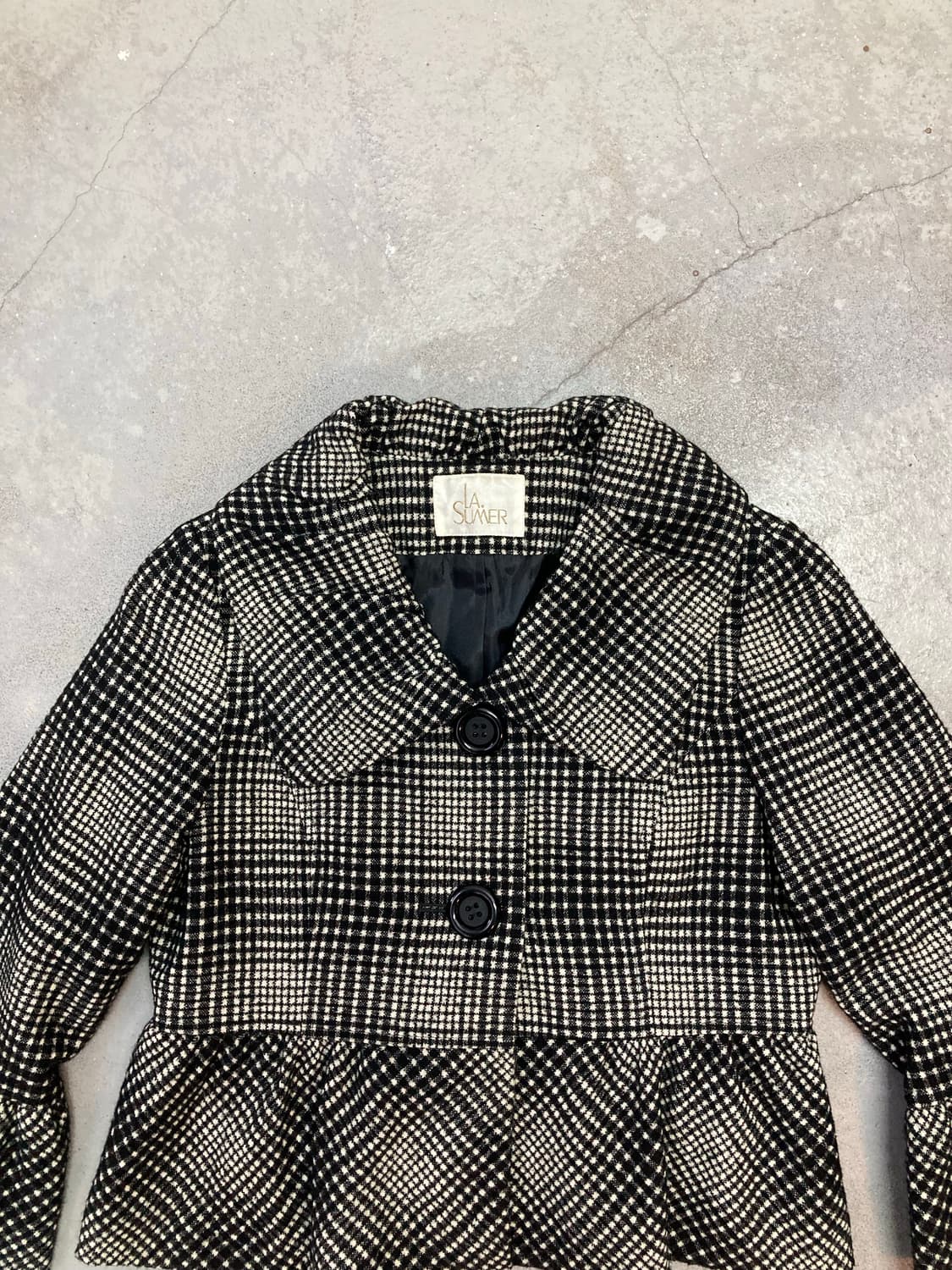 two-button pinterest-style check jacket 상품이미지4