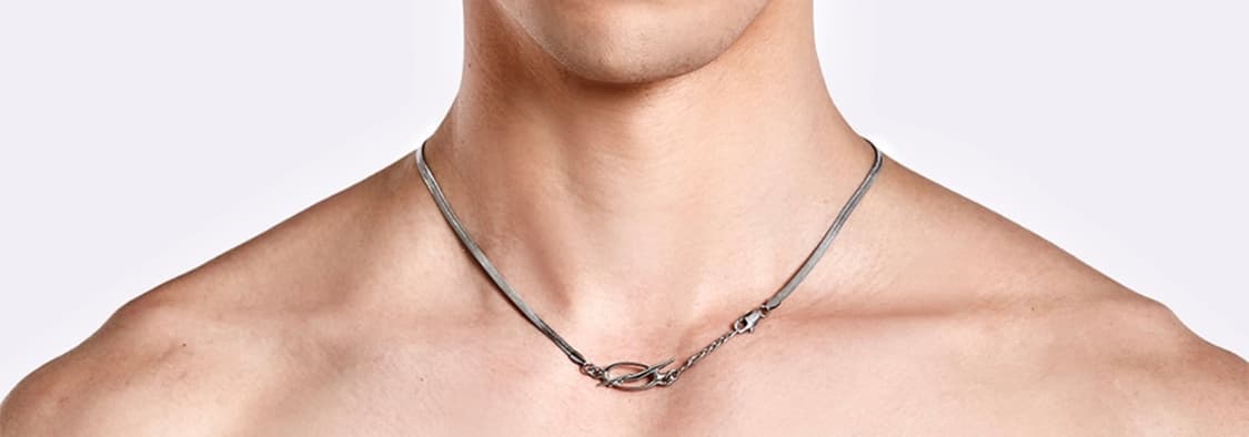 51퍼센트 로고 체인 목걸이(Thick) 상품이미지1