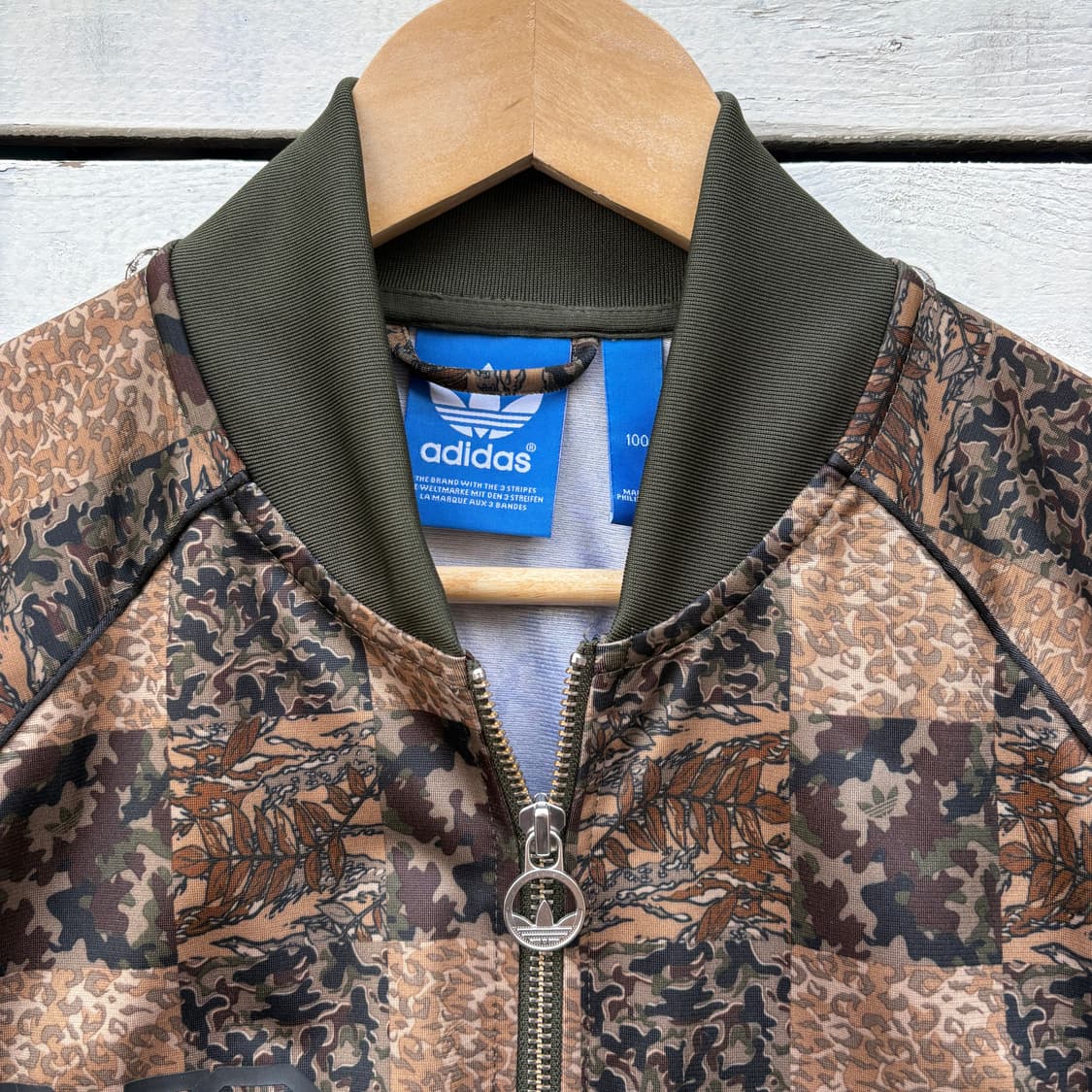 Adidas 아디다스 카모 체커 트랙탑 져지 자켓 상품이미지3