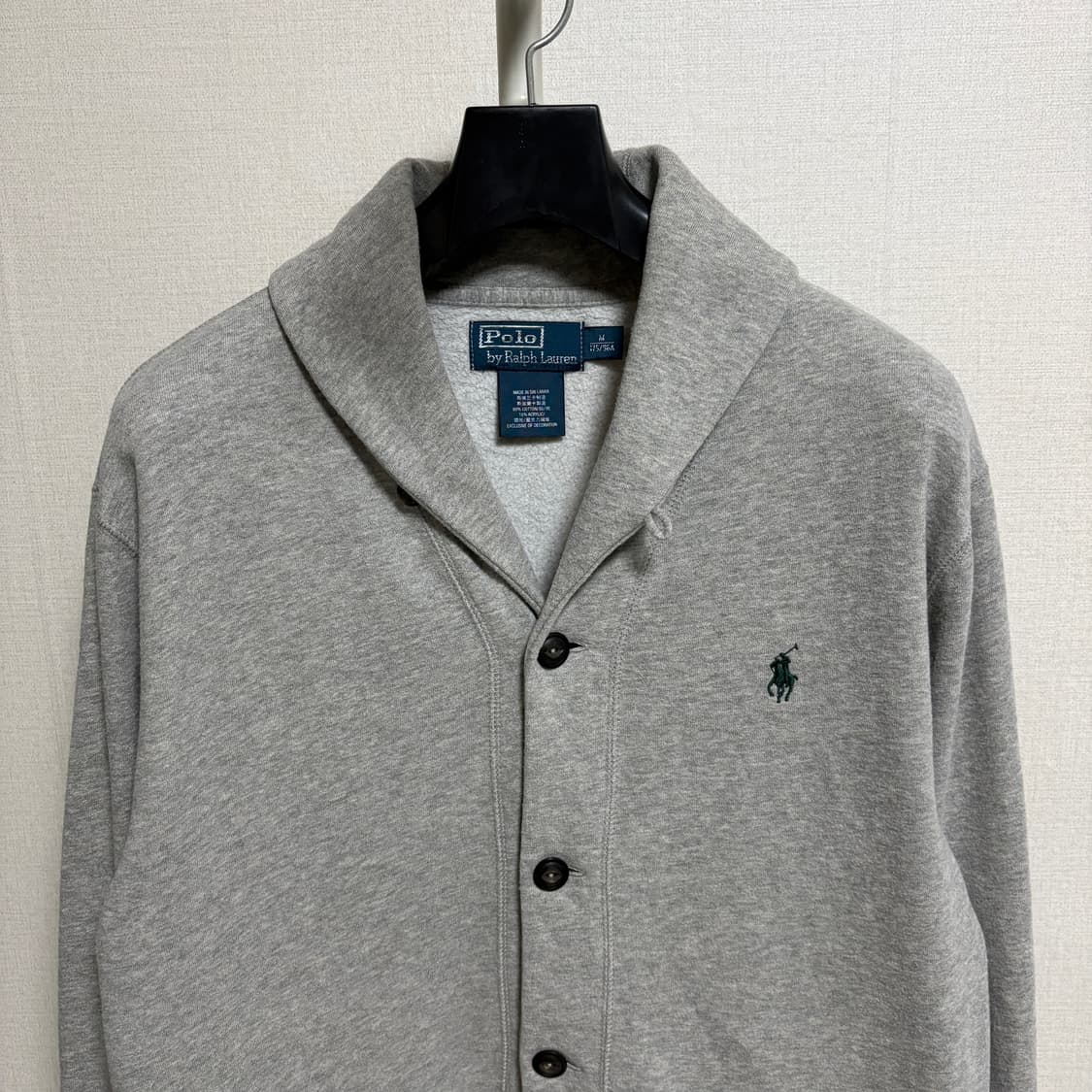 폴로 랄프로렌 기모 숄카라 스웻 가디건 / 그레이, M 상품이미지2