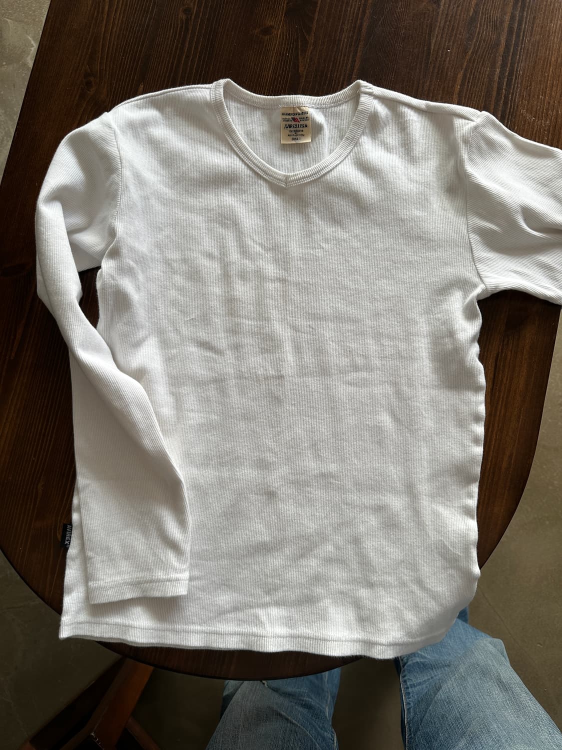 AVIREX 우먼 와플 롱슬리브 티셔츠  상품이미지1