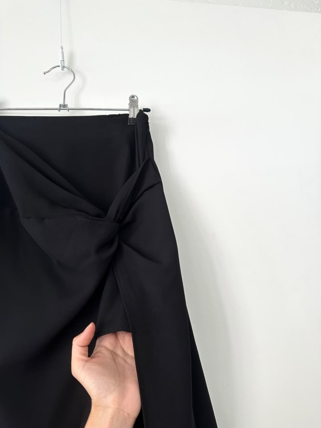 Twist mini & long skirt / black 상품이미지4