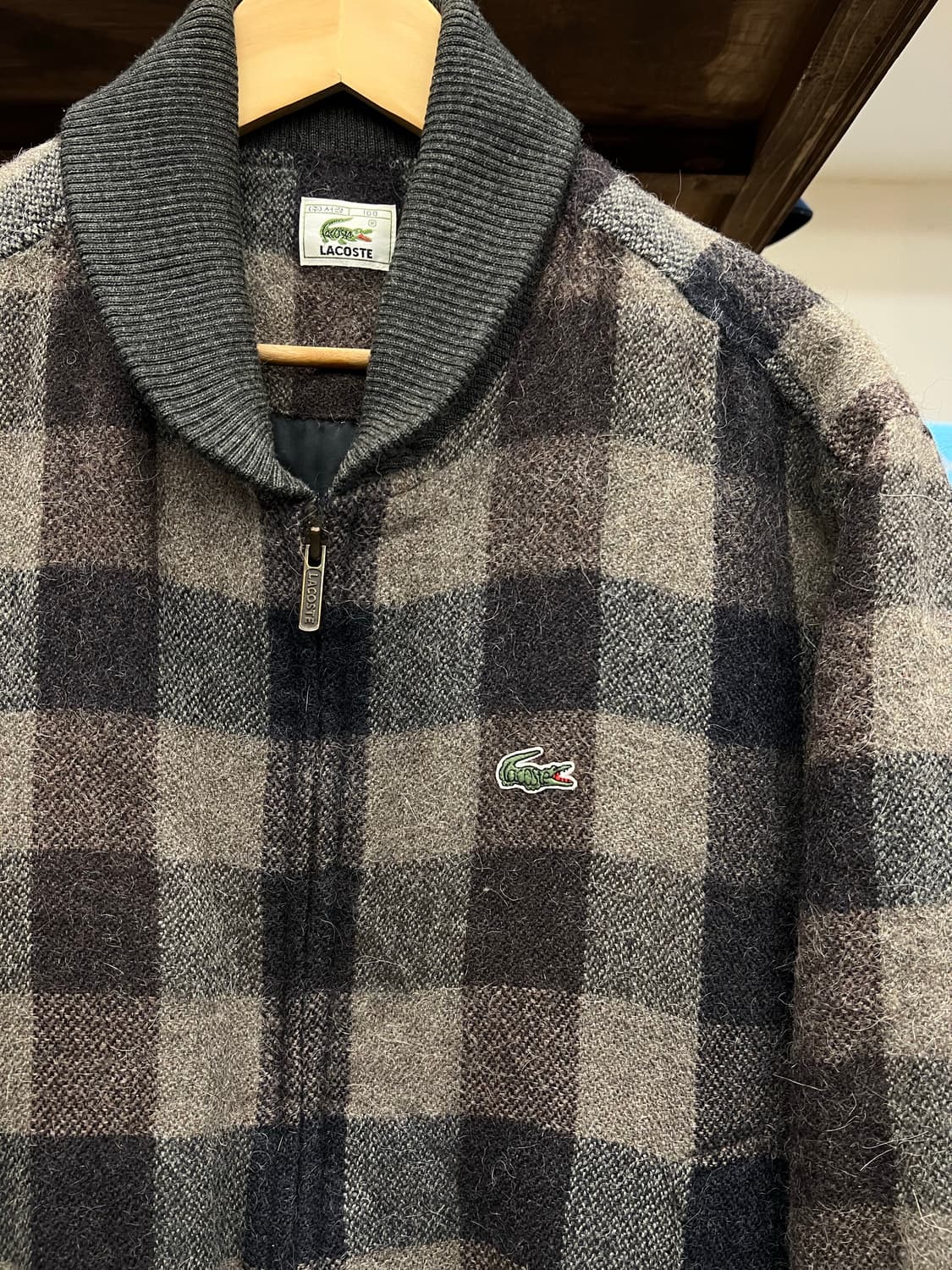 1990s Lacoste 라코스테 울 블루종 자켓 상품이미지4