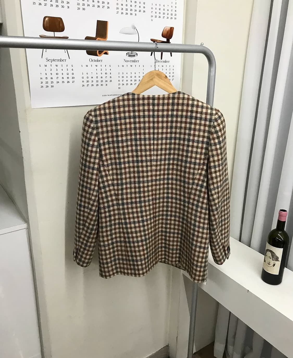 버버리 체크 라운드 울 트위드 자켓 상품이미지3