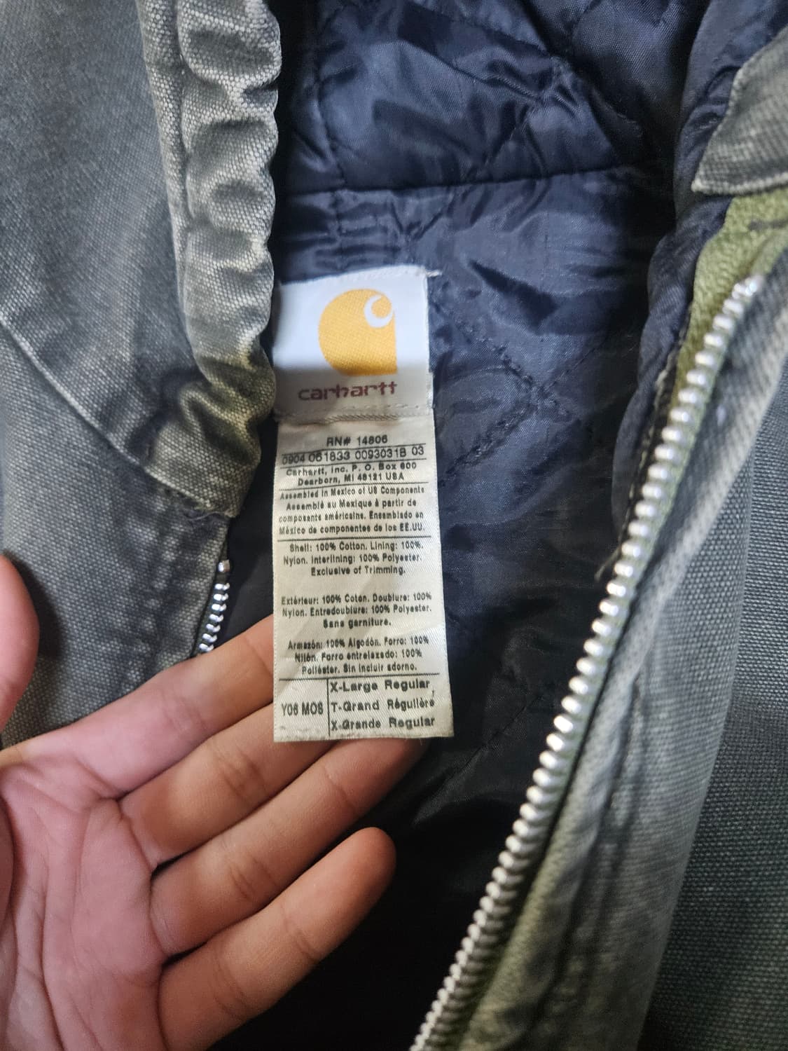 2000s 칼하트 덕 액티브 YYJj140 모스그린 Y06 MOS XL 상품이미지5