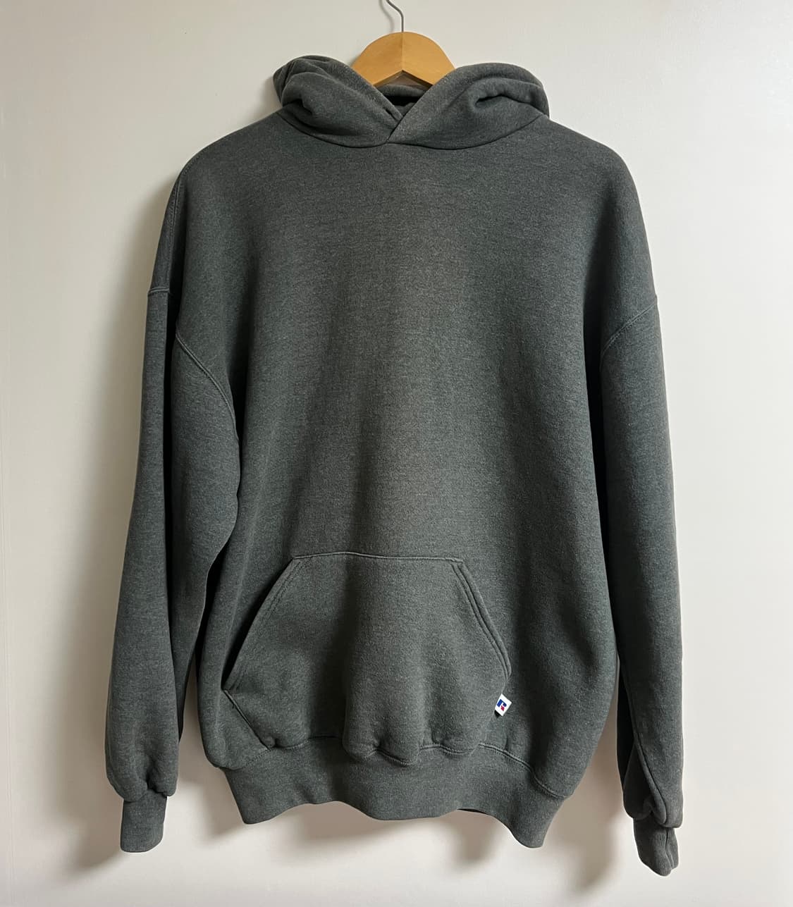 90s USA 러셀후드 차콜그레이 XL 상품이미지1