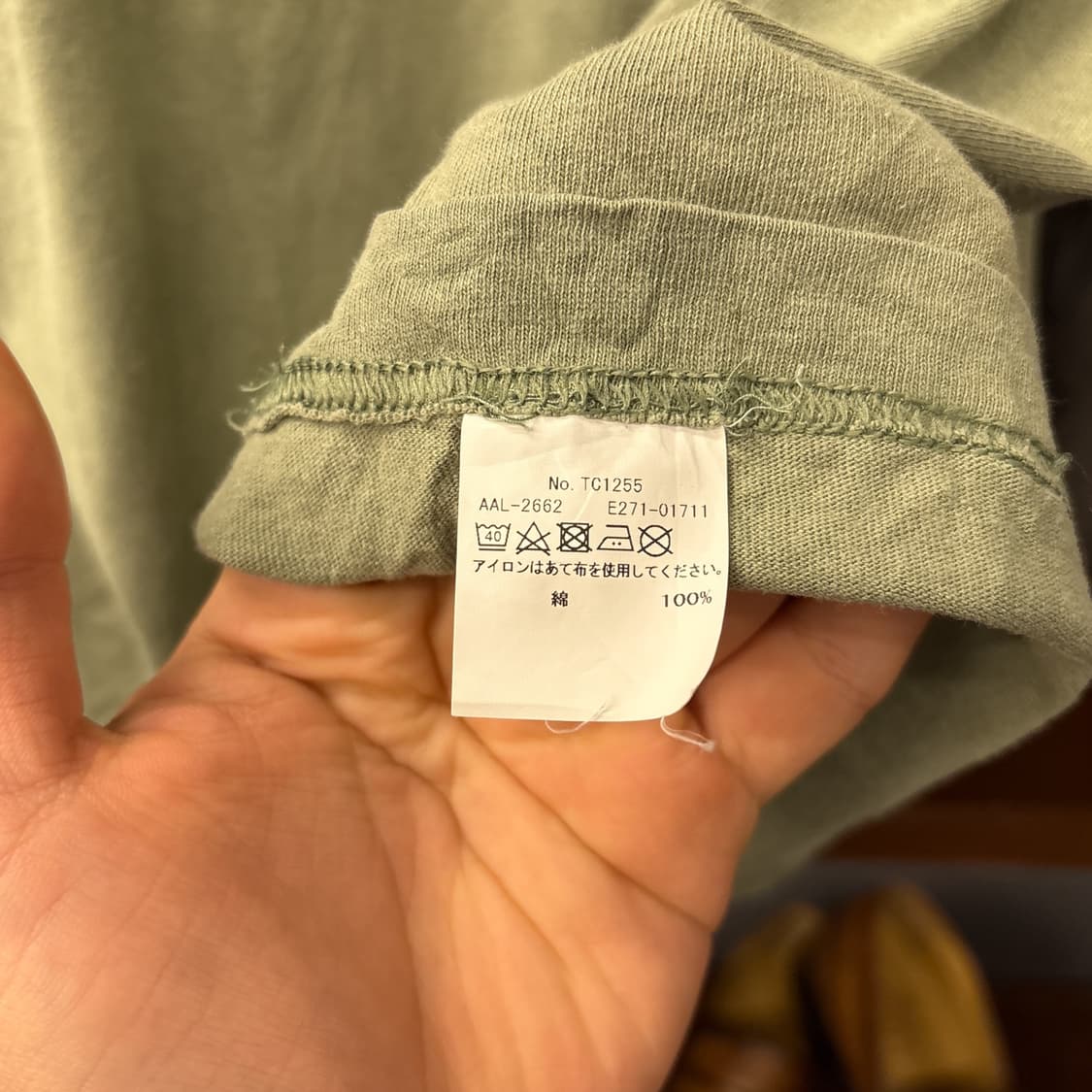 알파인더스트리 시그니처 심볼 OG 스텐실 티셔츠 올리브 N1337 상품이미지8