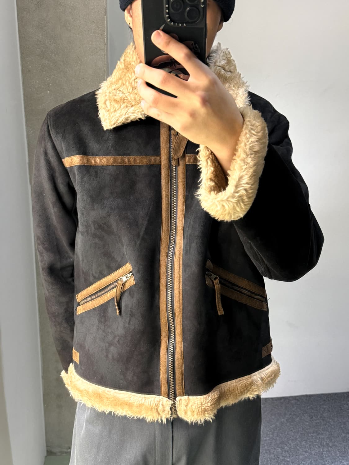 맥아이 포우 스웨이드 B-3 무스탕 상품이미지2