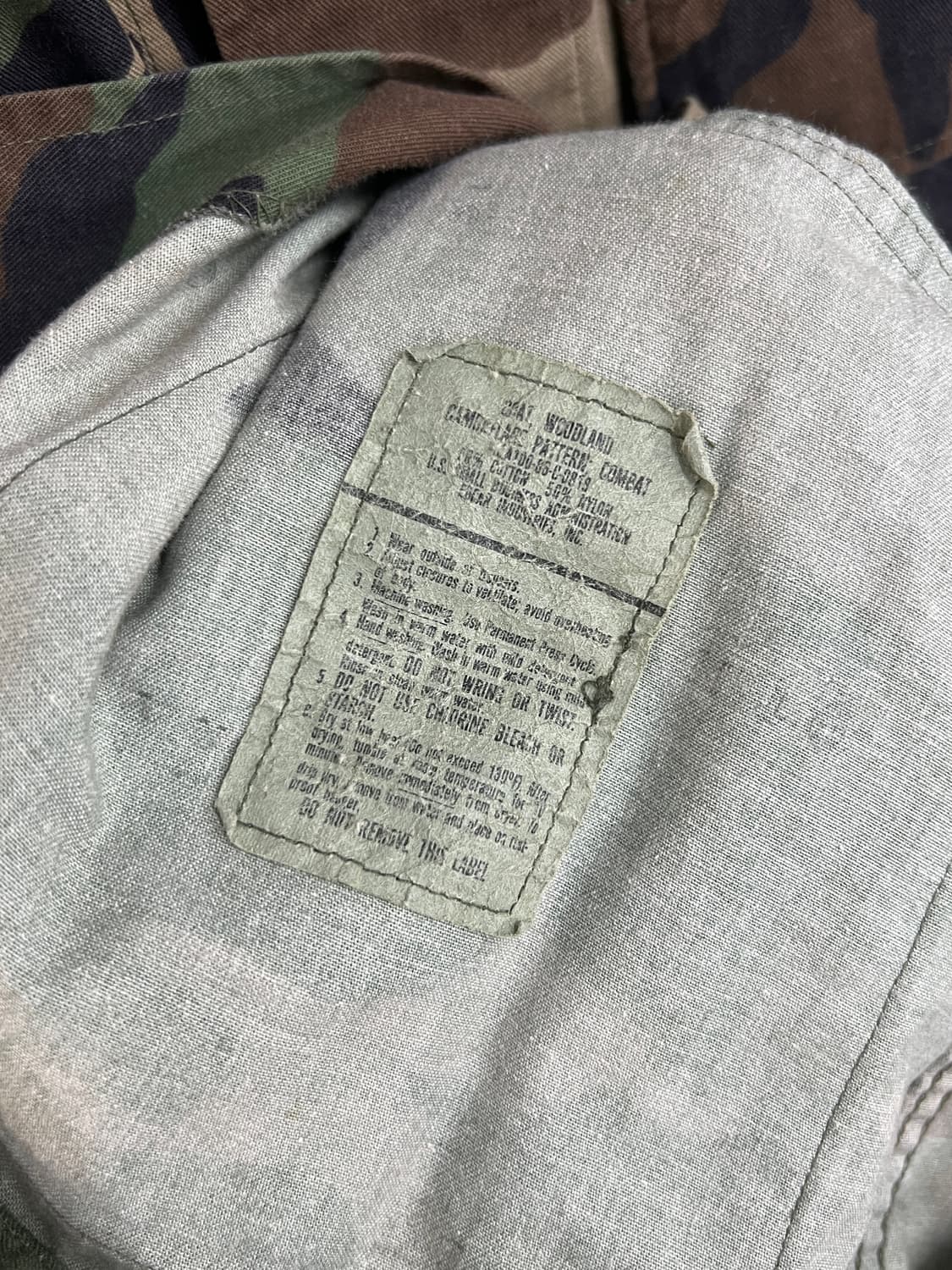 Military 밀리터리 오리지널 우드랜드 BDU 레귤러 카모 자켓 상품이미지6
