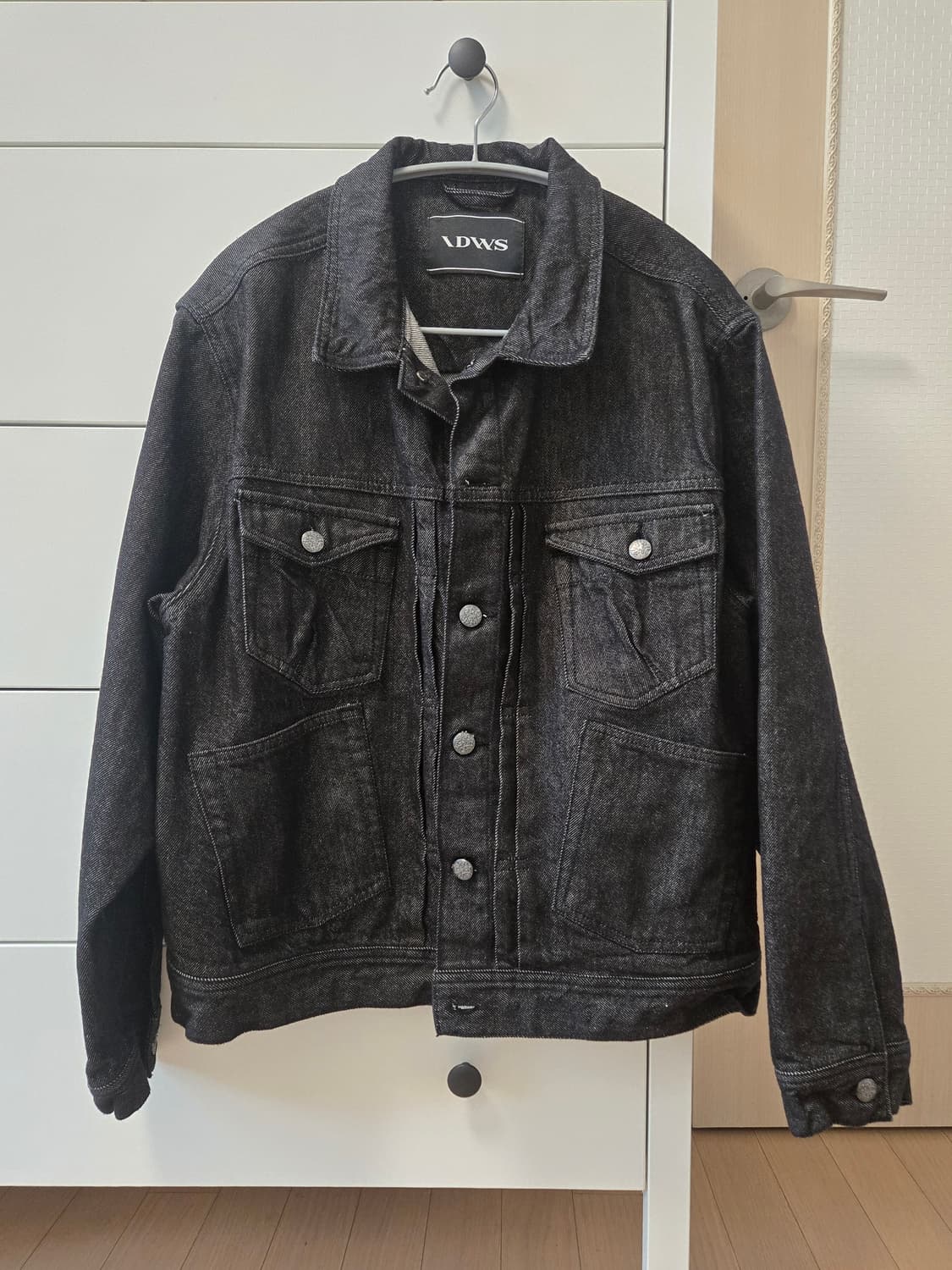 Bolly Raw Denim Jacket Black 상품이미지1
