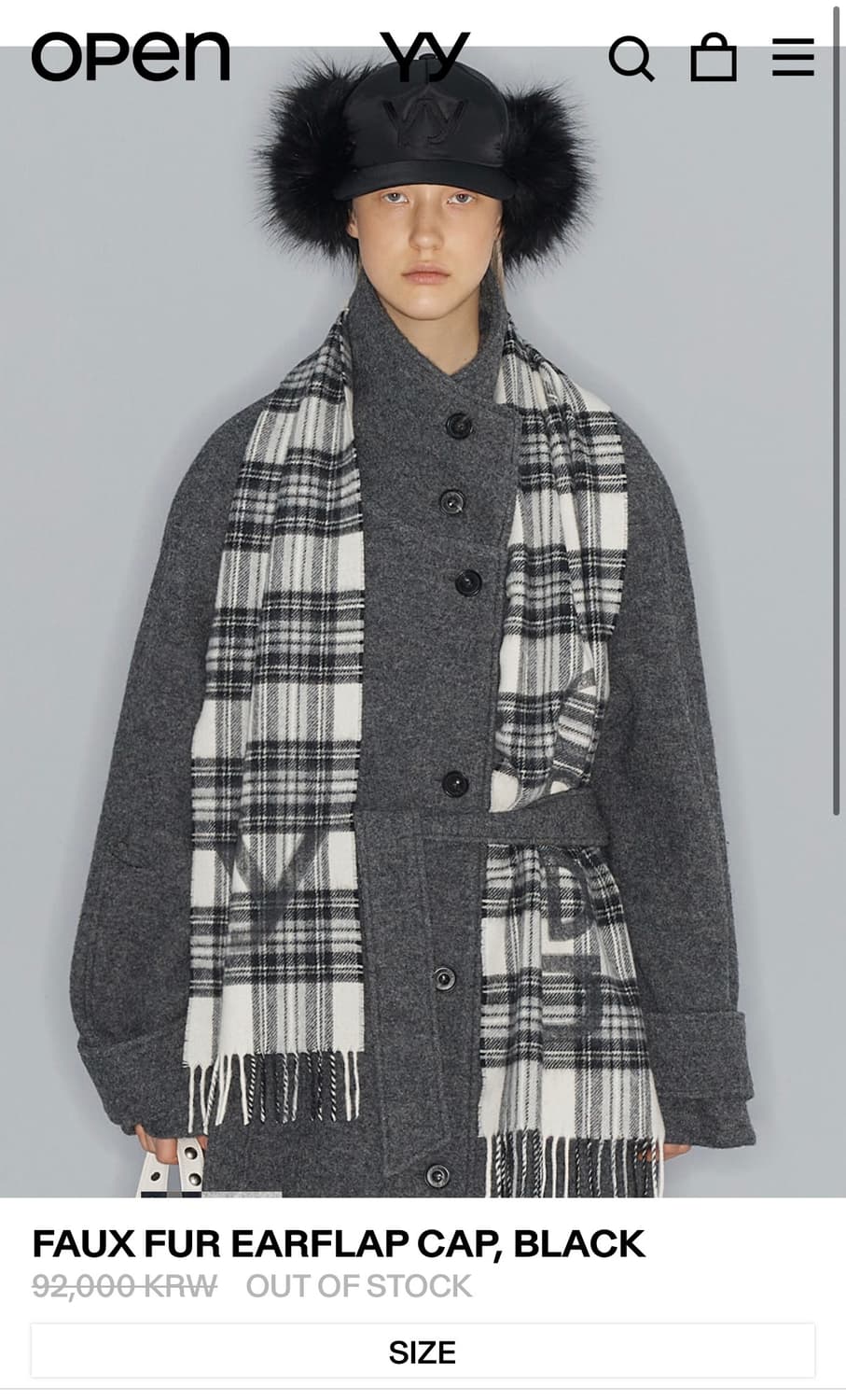 오픈와이와이 퍼 이어플랩 캡 ( 닝닝착용) 상품이미지3