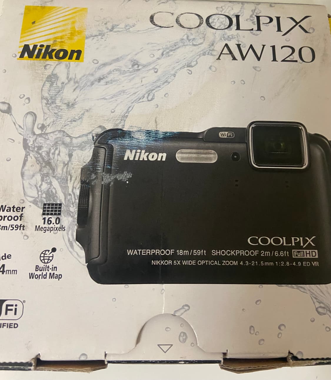 풀박!) Nikon Coolpix aw120 니콘 쿨픽스 블랙 aw100 상품이미지2