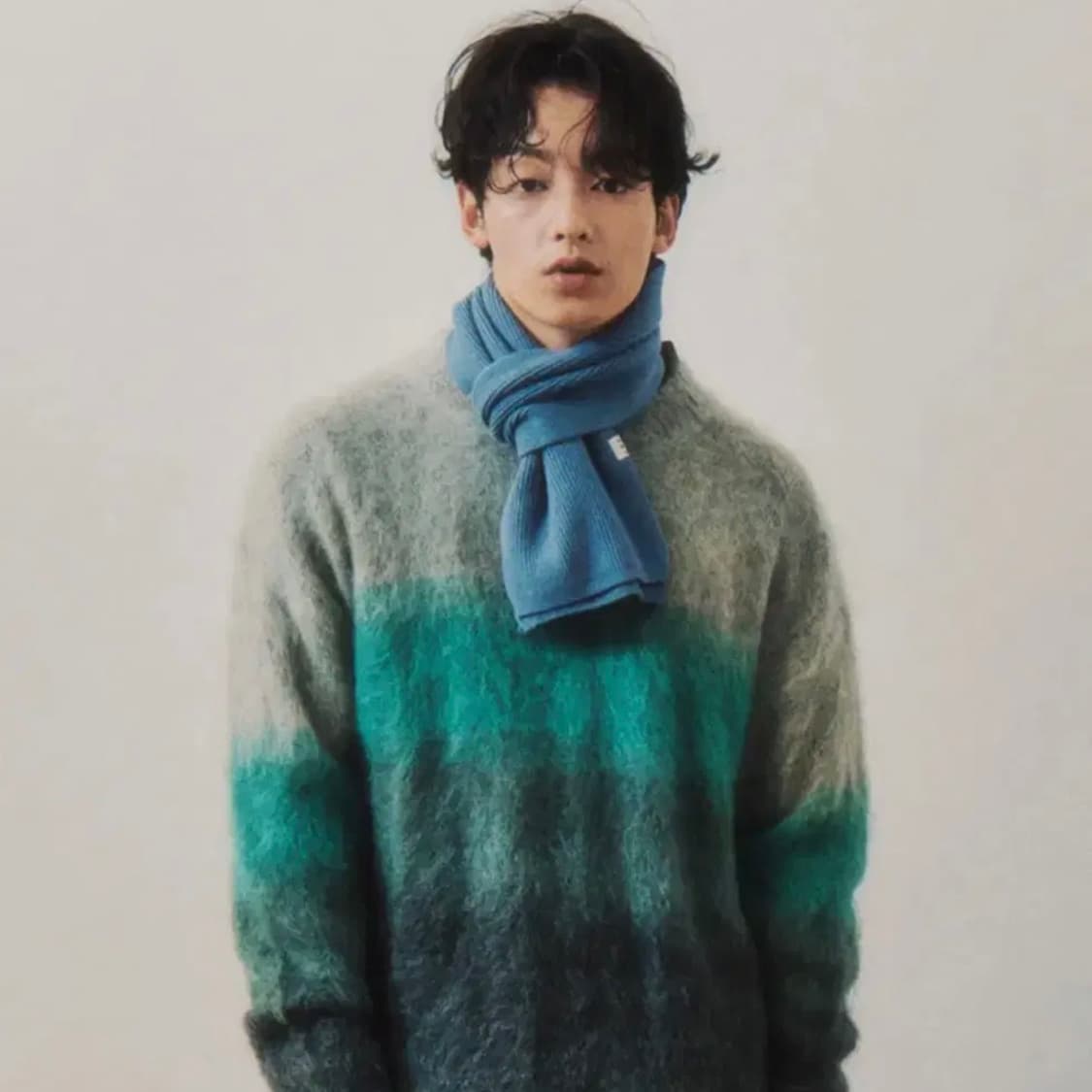 [247서울]PETIT HALF MUFFLER [DUSTY BLUE] 상품이미지3