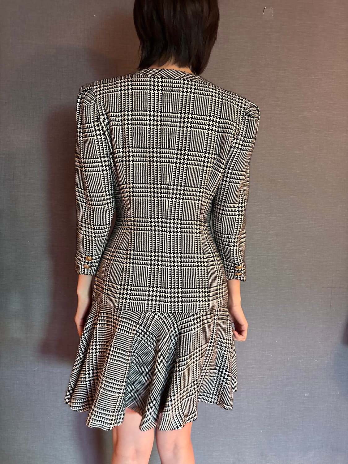 XYZ-HOUSE 체크 원피스 9AR /Japan vintage 상품이미지7