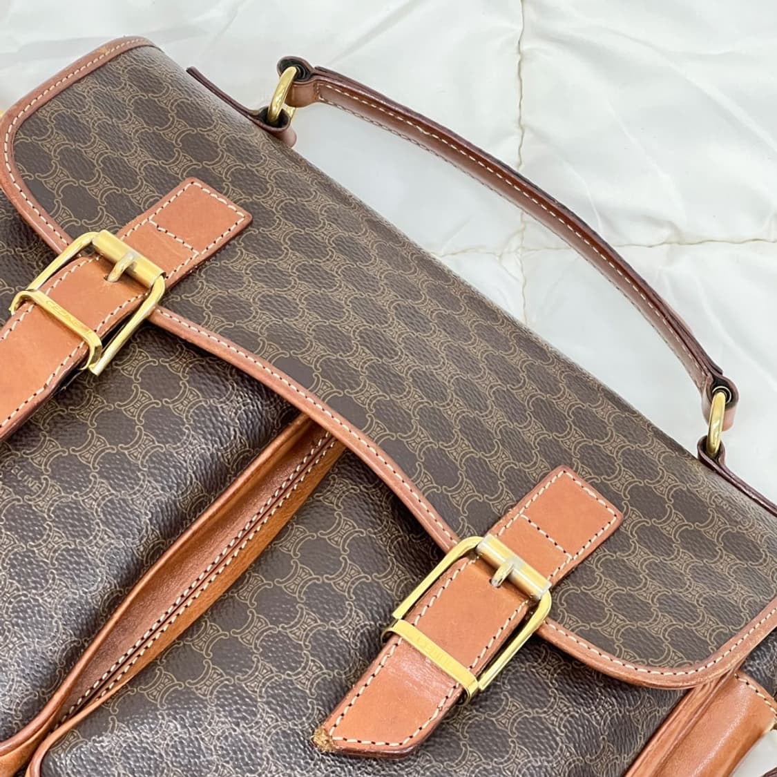 celine / 셀린느 브라운 마카담 포켓 크로스백  상품이미지6