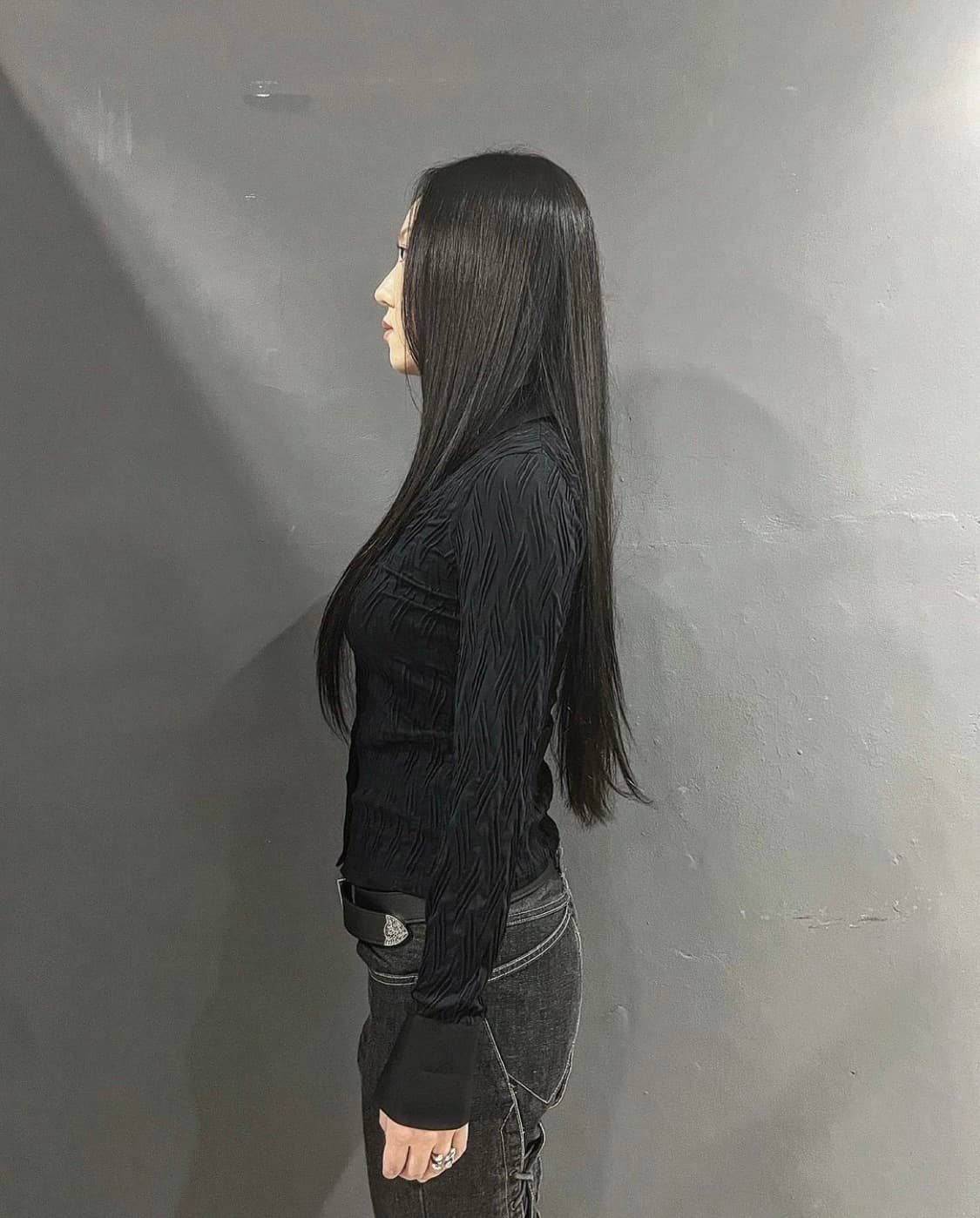 Naracamicie 폴리x나일론 플리츠 디테일 셔츠 상품이미지2