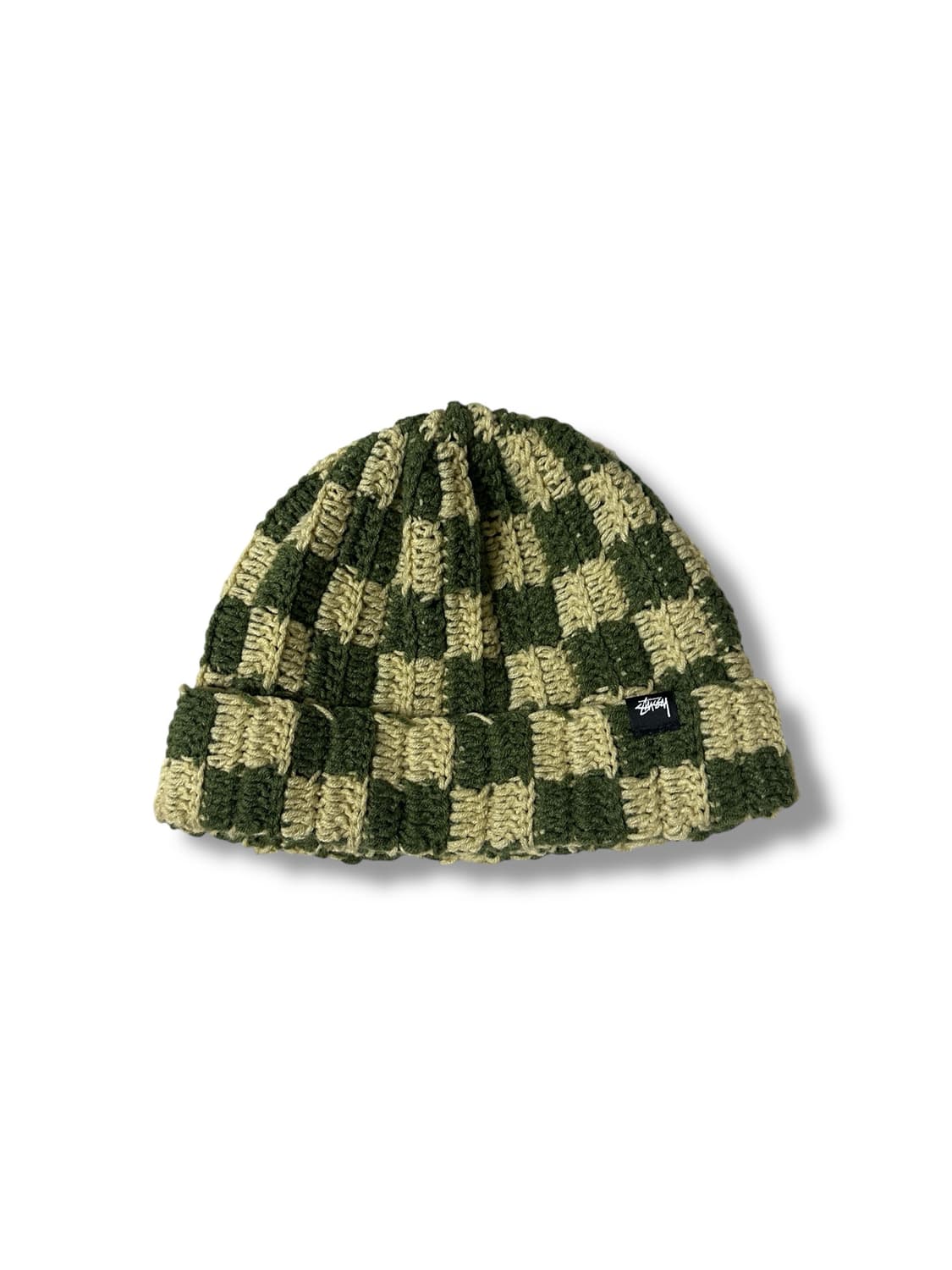 [스투시]stussy crochet checker beanie olive 상품이미지1