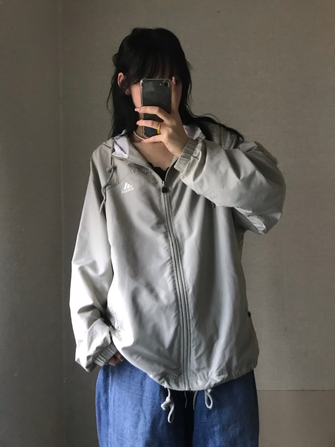 아디다스 90s 뮤트카키 바람막이 상품이미지2