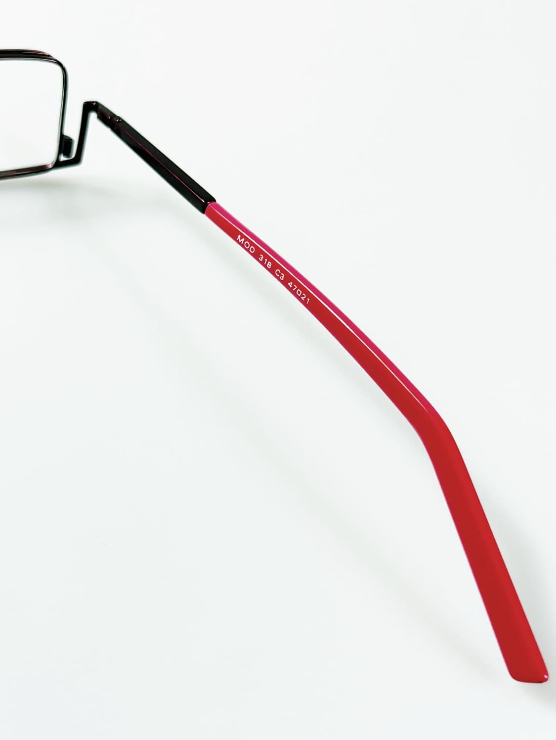 90s KARAYOKKO 슬림 스퀘어 언더림 빈티지 안경 상품이미지6