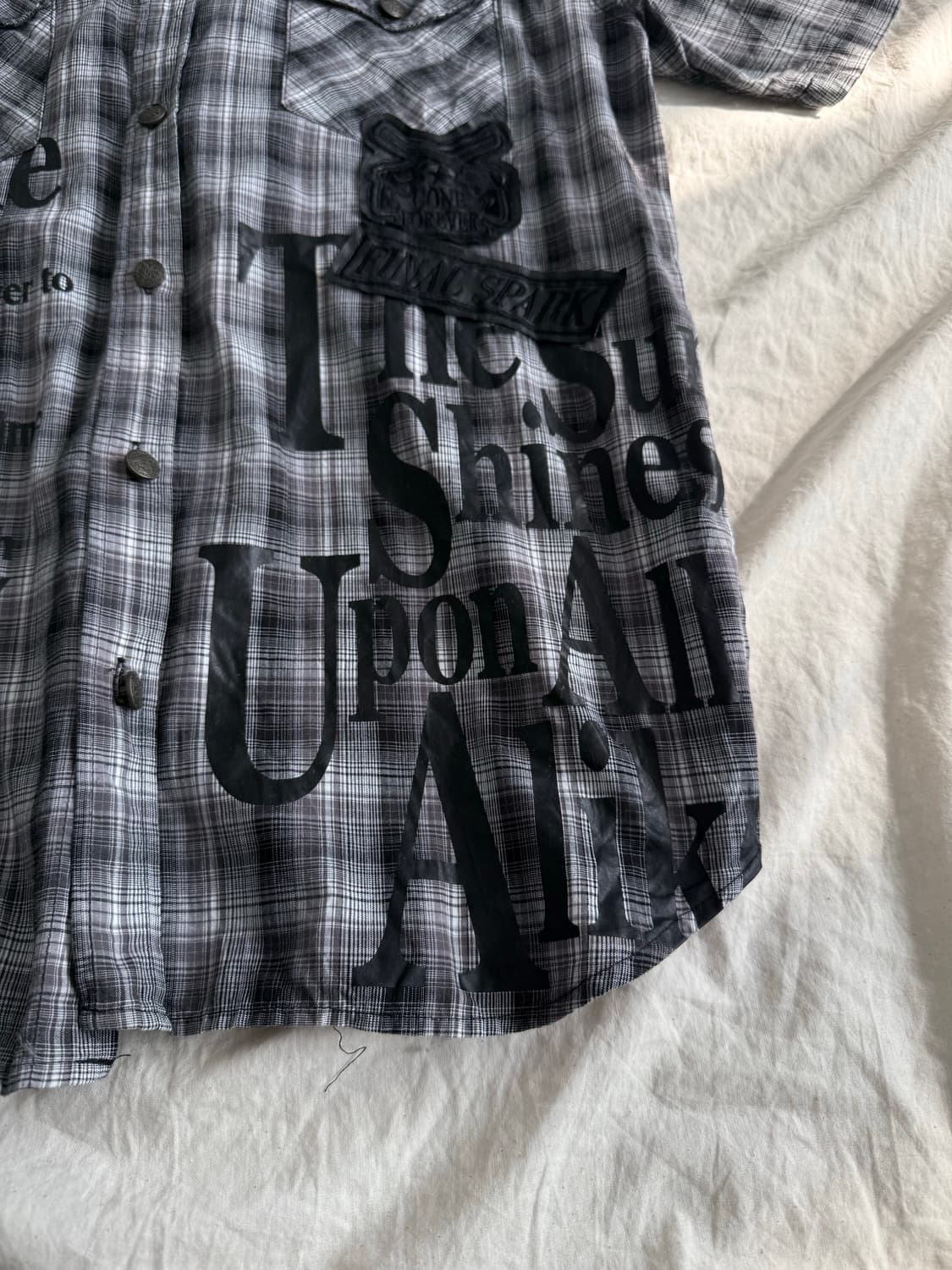 체크 펑크 락시크 셔츠 상품이미지3