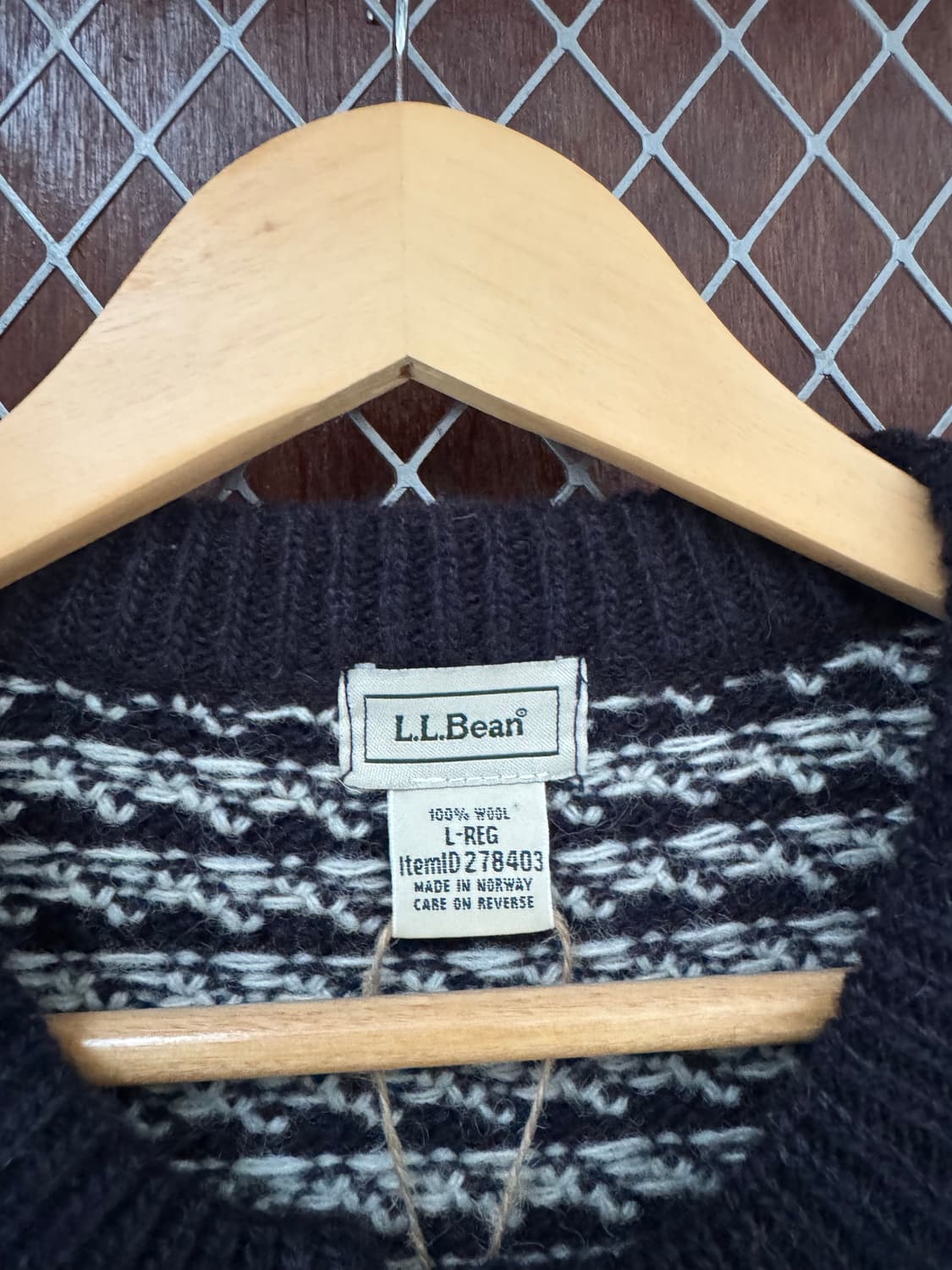 LLBEAN 엘엘빈 버드아이 노르딕 빈티지 가디건 니트 L 상품이미지4