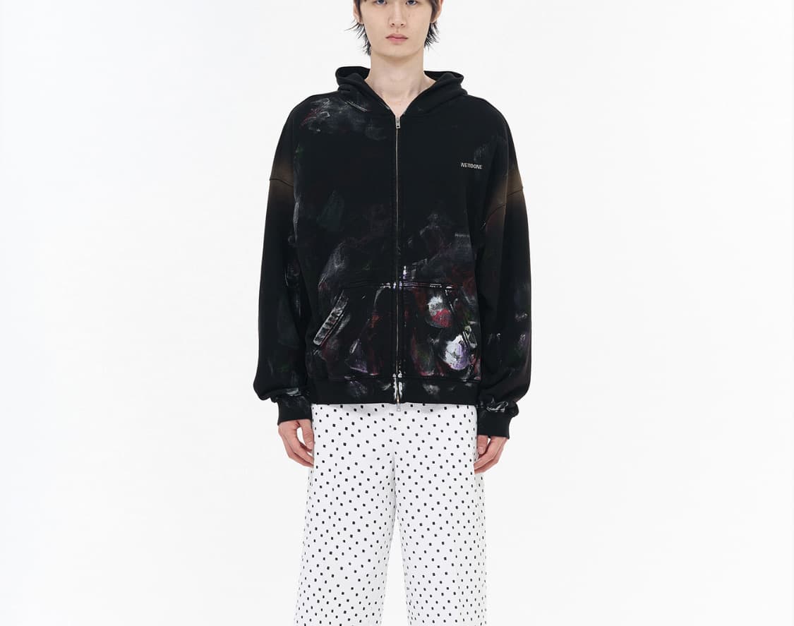 WE11DONE 웰던 멀티 컬러 집업 후디 상품이미지2