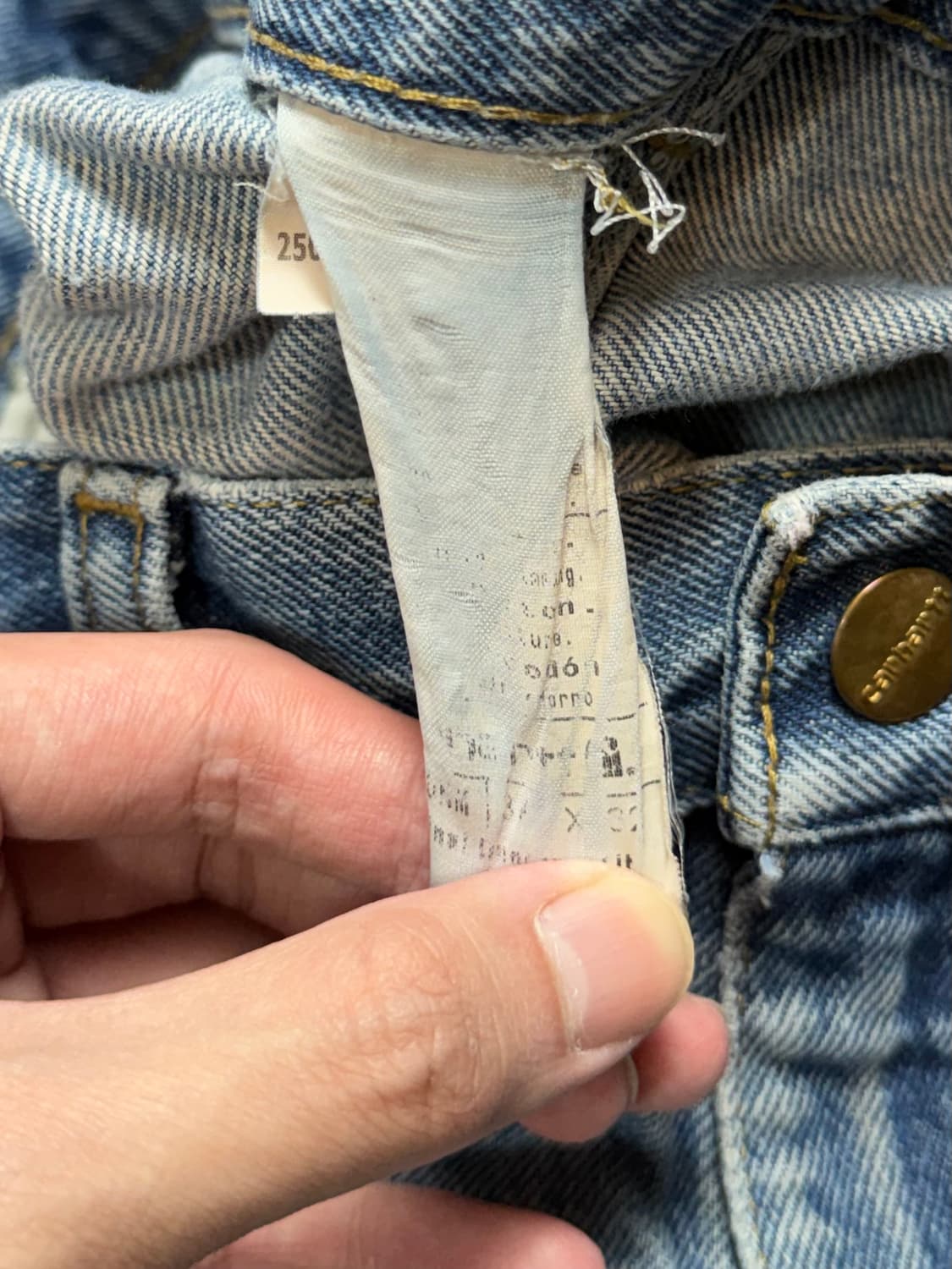 OG 칼하트 데님 더블니 칼하트 B73 썩블니 상품이미지9