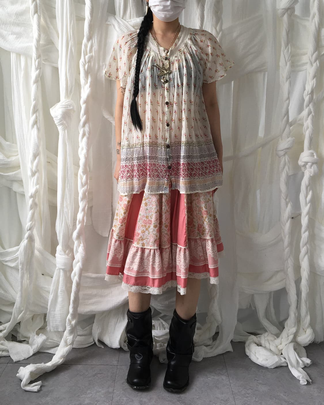 Flower pattern blouse 상품이미지7