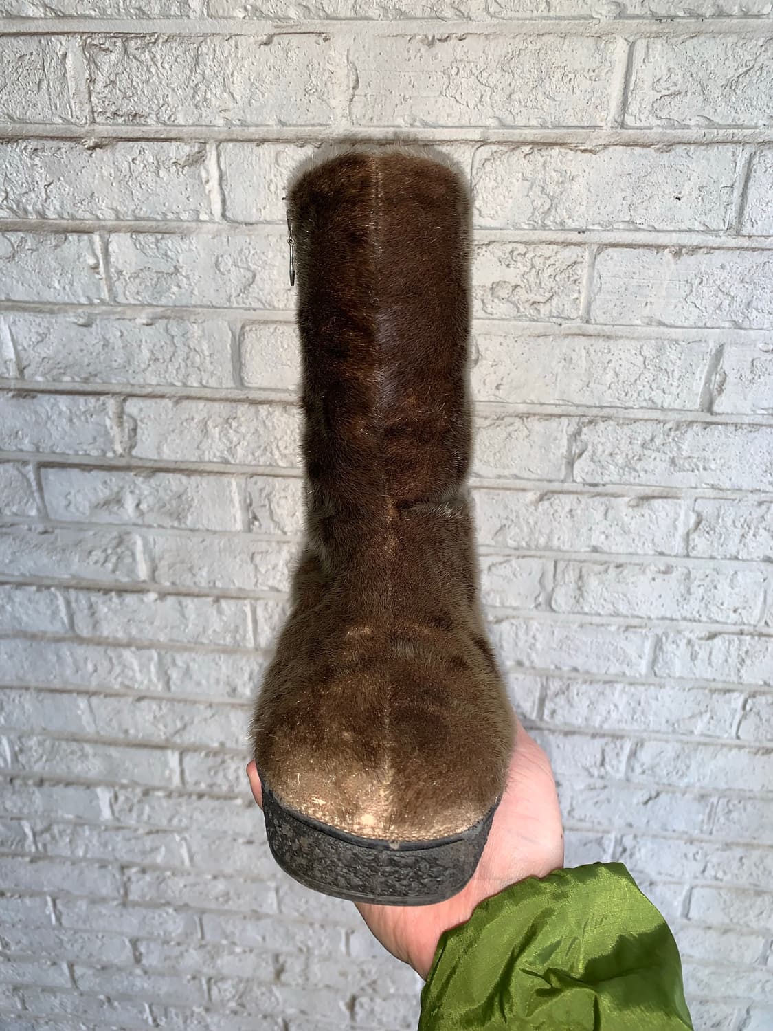 빈티지 퍼 부츠 41 260 상품이미지3