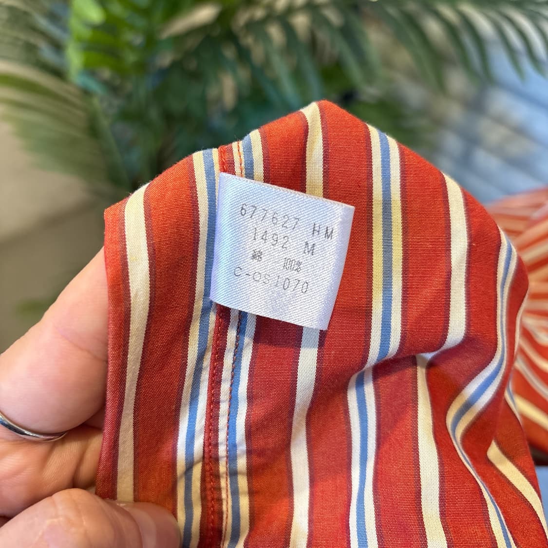 폴스미스 멀티 스프라이프 셔츠 롱 라인 디테일 오렌지 상품이미지8