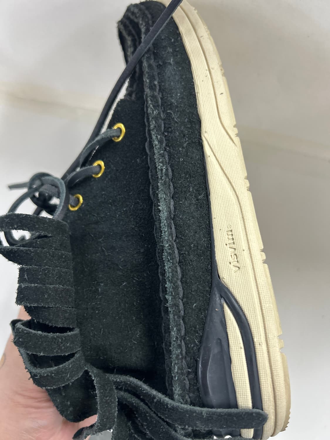 VISVIM 비즈빔 블랙 스웨이드 보야져 목 샤먼포크  9 상품이미지10
