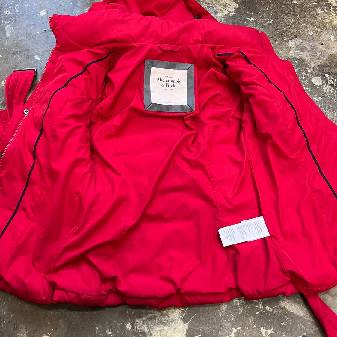 XS) 아베크롬비 밸티드 다운패딩점퍼 자켓 상품이미지3