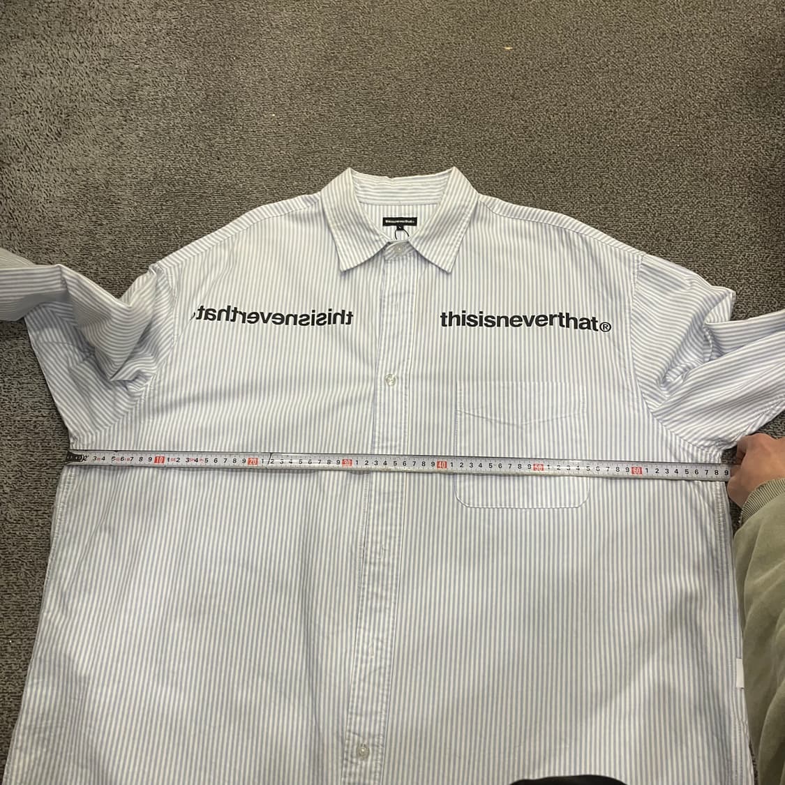629 디스이즈네버댓 스트라이프 옥스포드 셔츠 상품이미지4