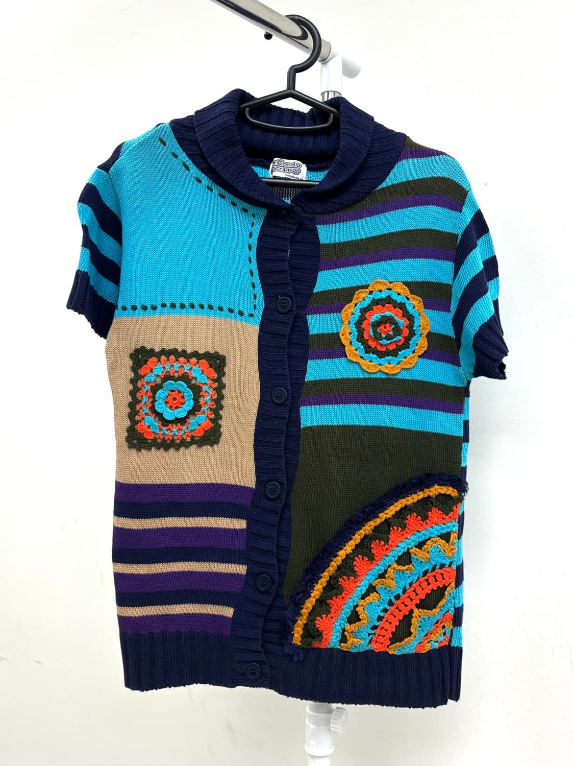 빈티지 유니크 하프 니트 상품이미지5