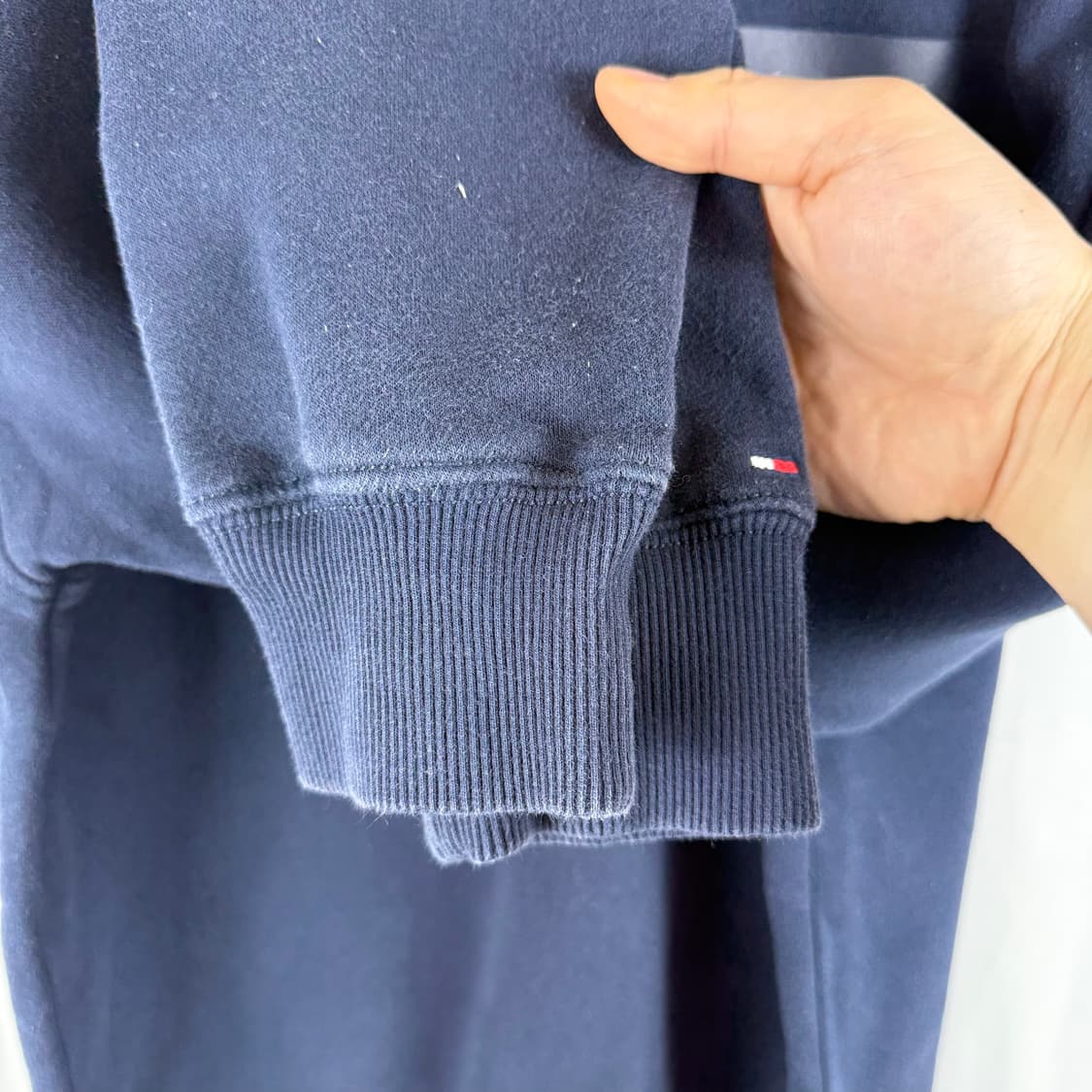 (무료배송)S) 타미힐피거 빅로고 맨투맨 네이비 상품이미지4