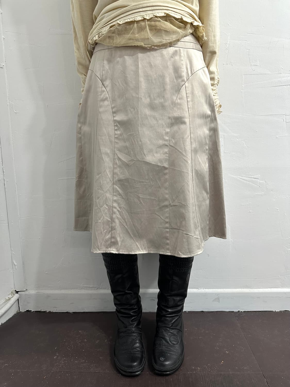 mixy glossy midi skirt 상품이미지2